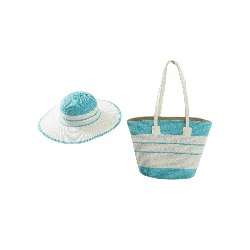 Strandtasche mit bunten Streifen Skanto