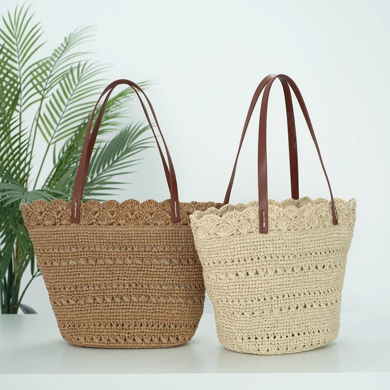 Stylische Makramee Strandtasche Skanto