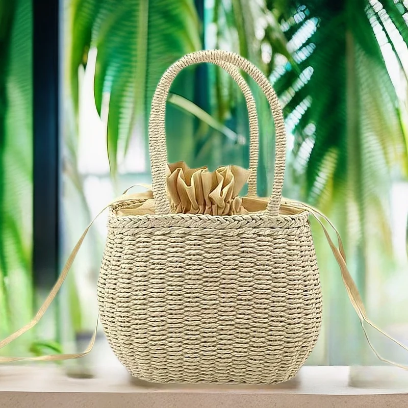 Handtasche im Rattan-Stil Skanto