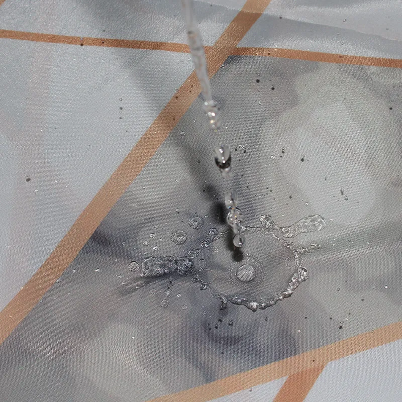 Duschvorhang mit künstlerischem geometrischem Muster für Damen Skanto