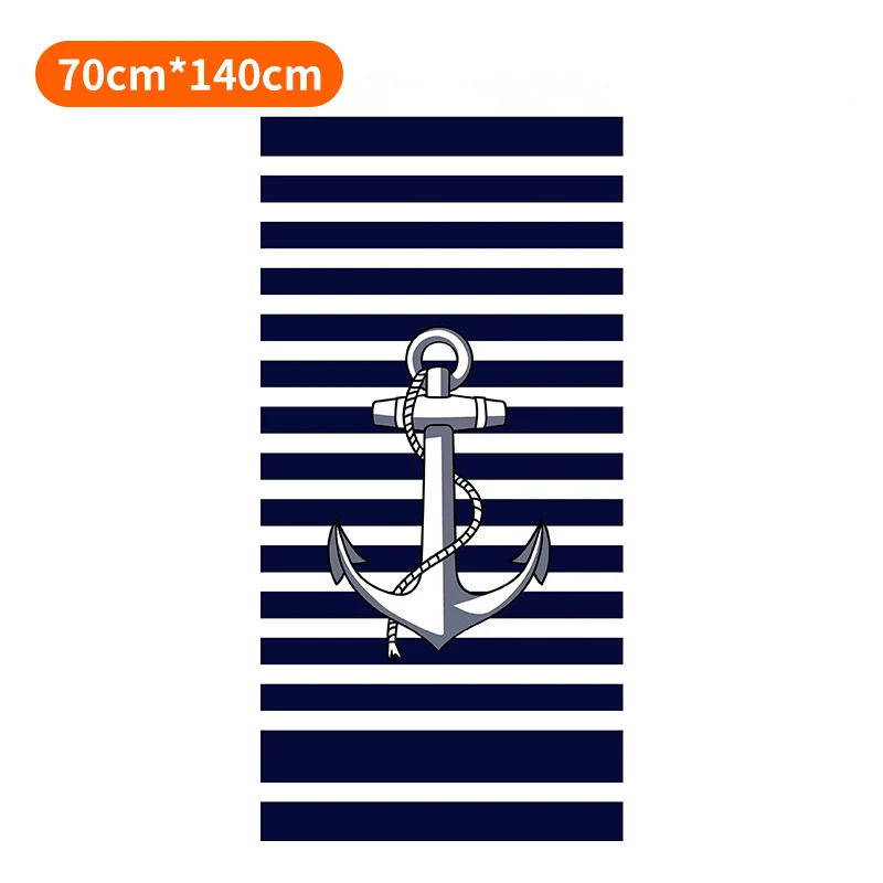 Strandtuch mit maritimem Anker-Design Skanto