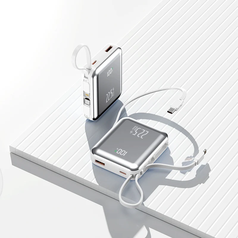 Multifunktionale Powerbank mit Digitalanzeige Skanto