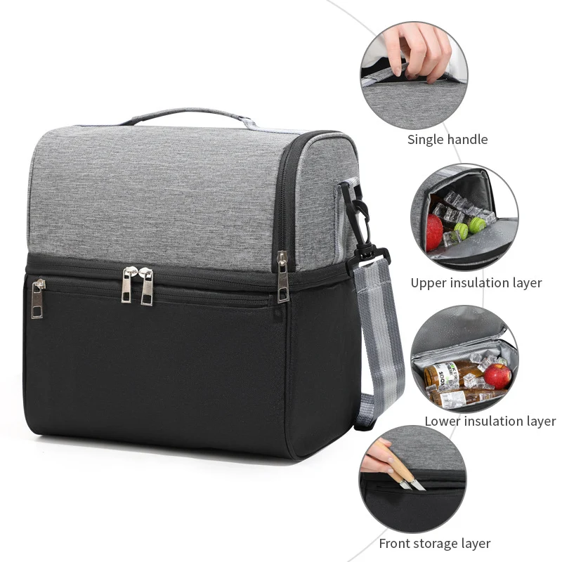 Isolierte Kühltasche mit praktischen Fächern Skanto