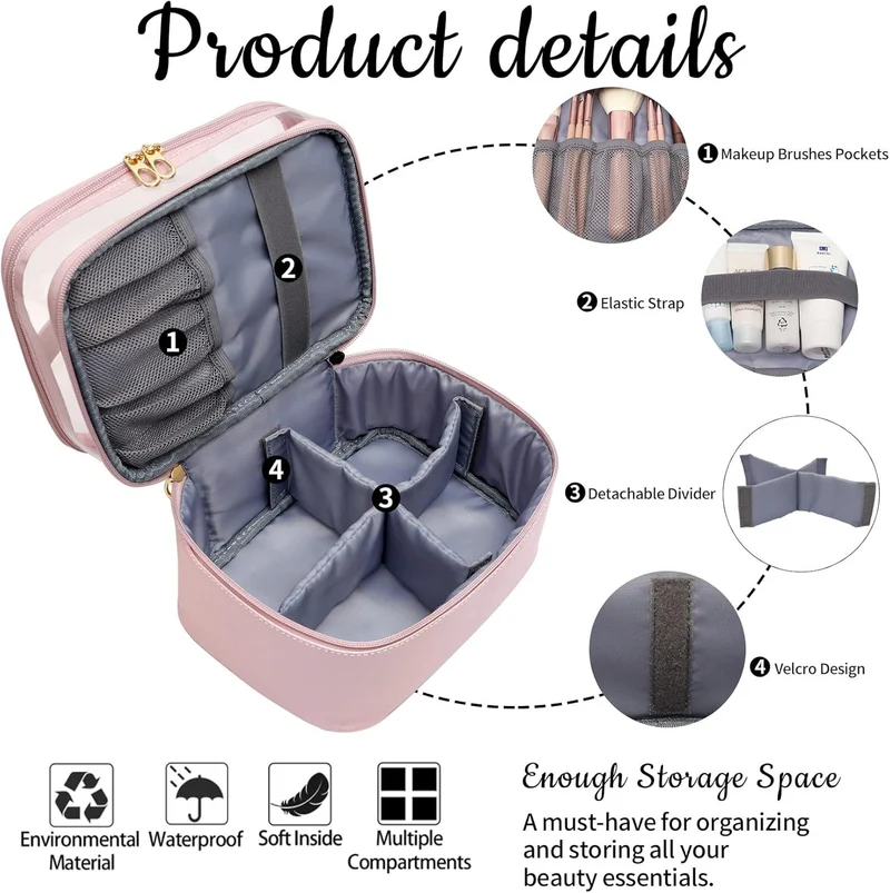 Kosmetik-Organizer mit Doppelfach Skanto