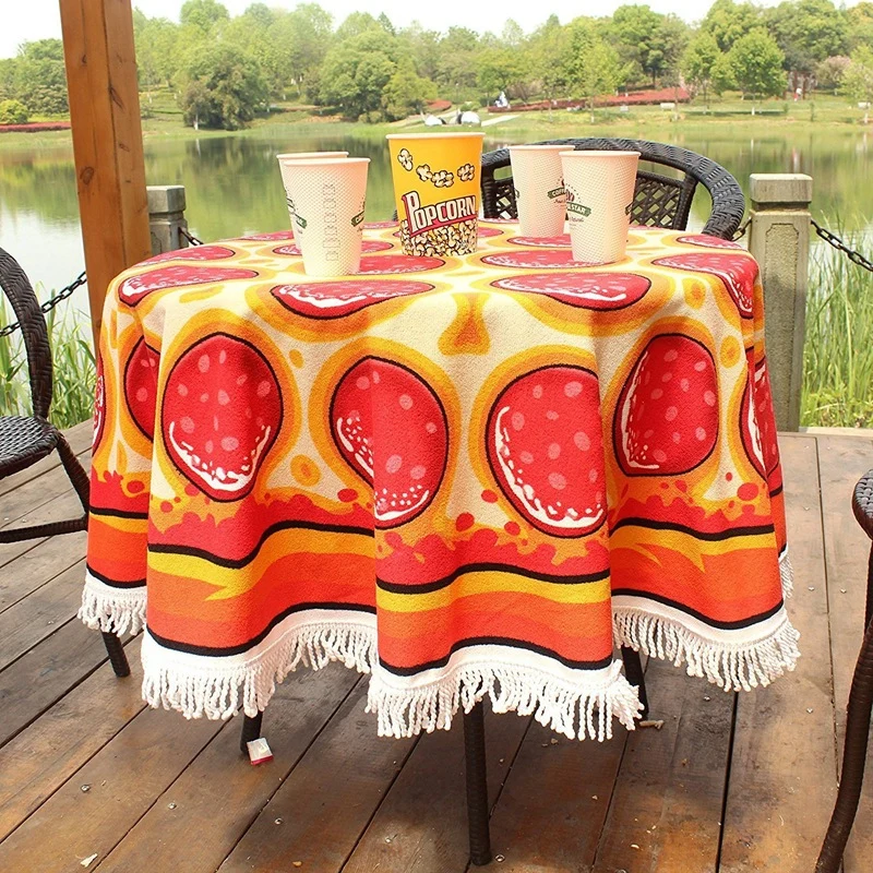 Lustiges Hamburger-Design Strandtuch Skanto