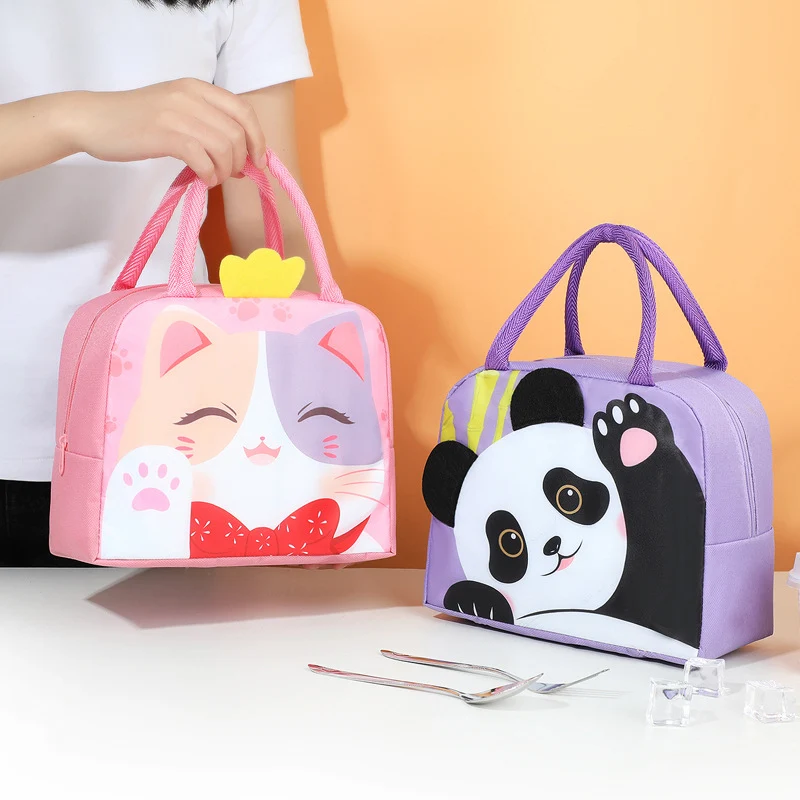 Isolierte Kinderhandtasche mit niedlichem Hasen-Motiv Skanto
