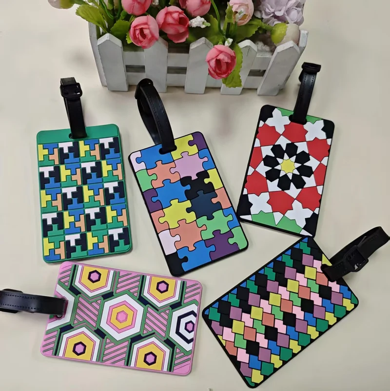 Unisex Gepäck-Identifikator mit geometrischem Muster Skanto