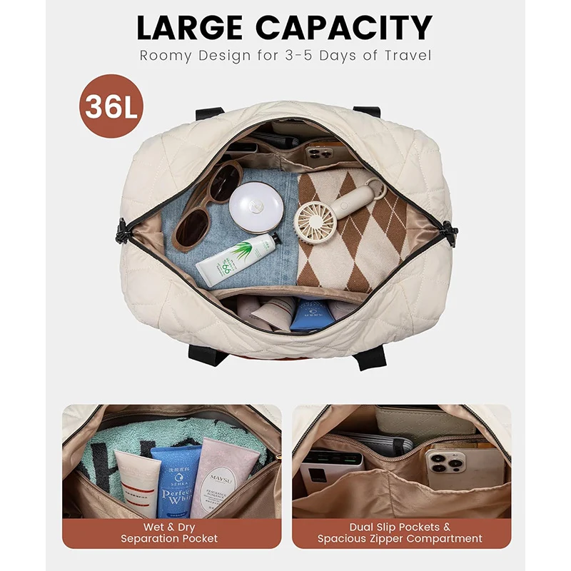 Praktische Reisetasche mit abnehmbarer Kosmetiktasche Skanto