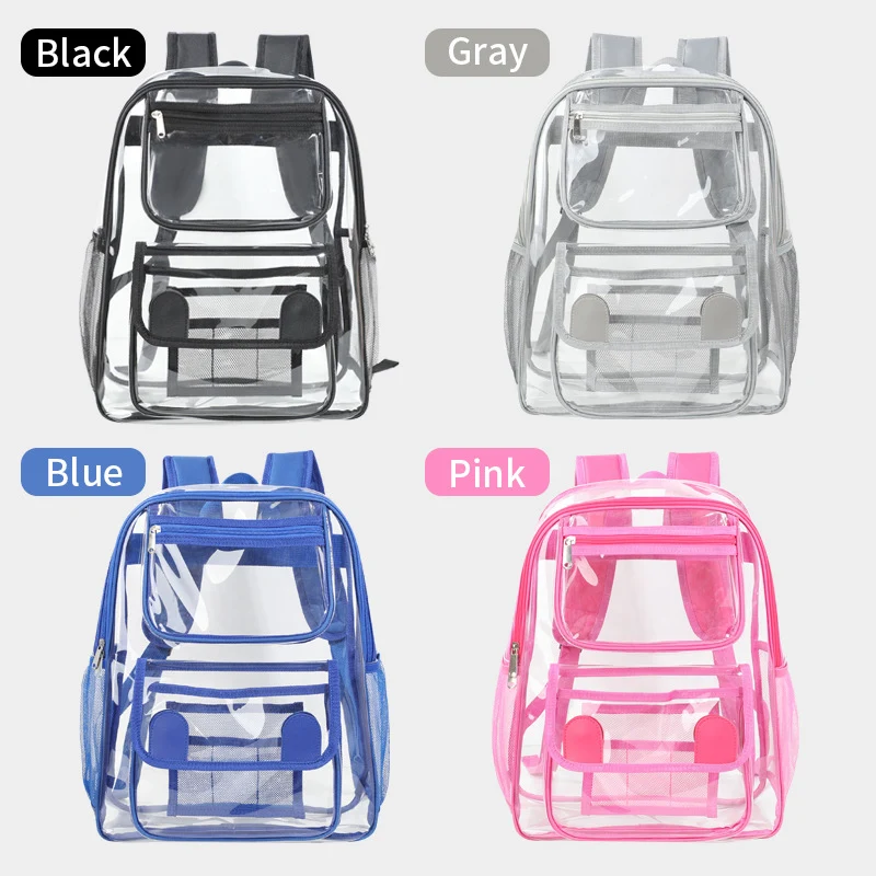 Transparenter Rucksack mit mehreren Taschen Skanto