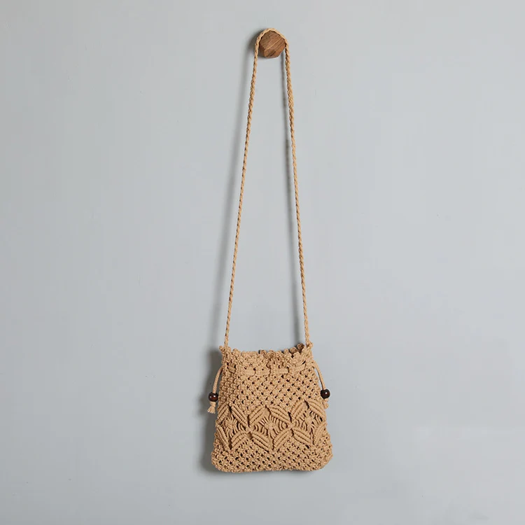 Makramee-Tasche mit verstellbarem Schultergurt Skanto