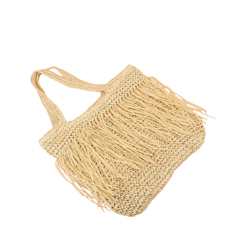 Französische Strohtasche Handgemachte Raffia Skanto