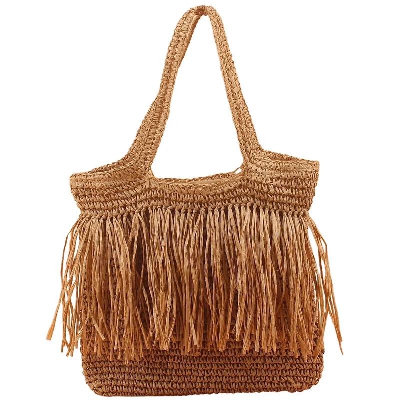 Französische Strohtasche Handgemachte Raffia Skanto