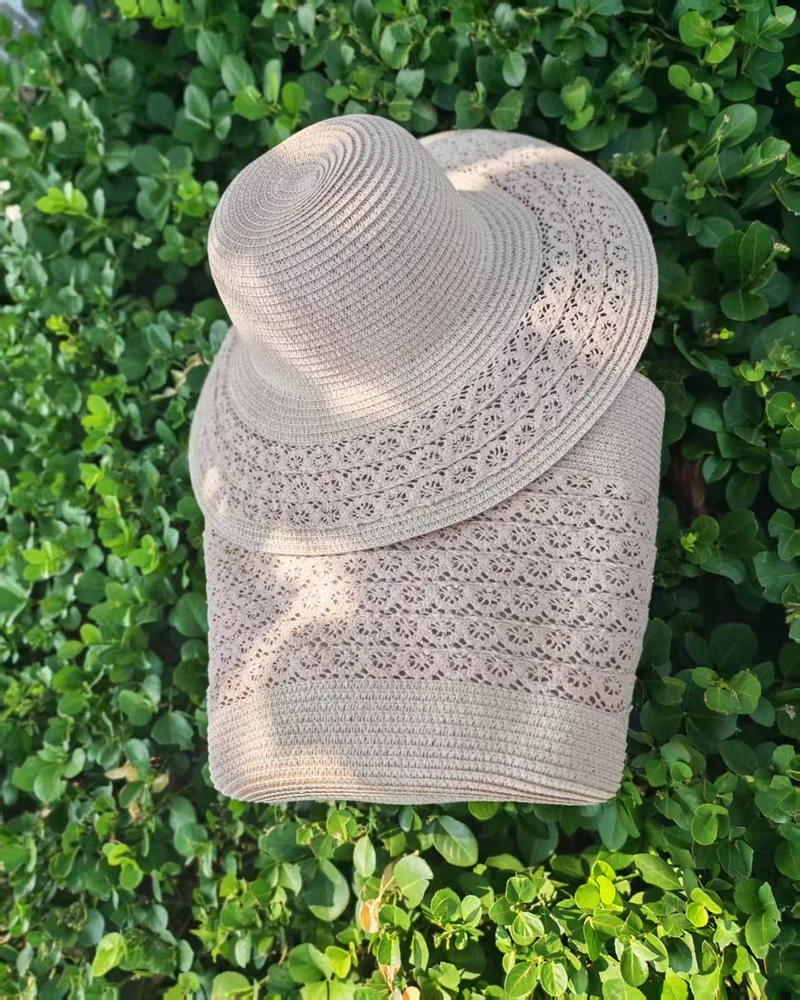 Sonnenhut mit eleganter Häkelborte Skanto