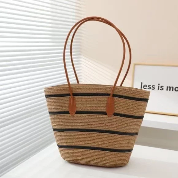 Elegante Strandtasche mit passendem Sonnenhut Skanto