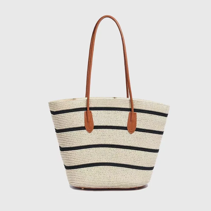 Elegante Strandtasche mit passendem Sonnenhut Skanto