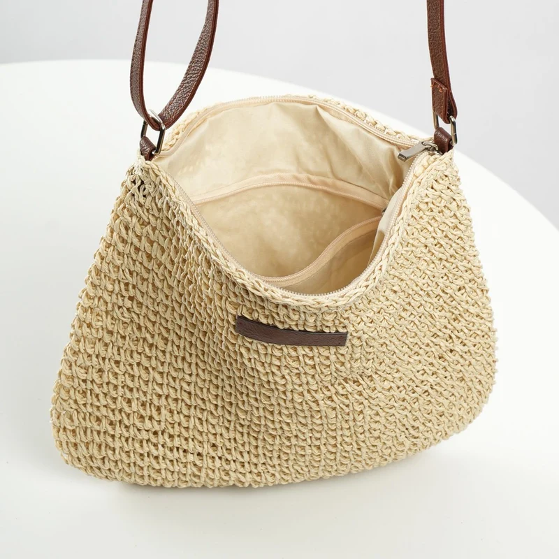 Handgefertigte Rattan-Crossbody-Tasche Skanto