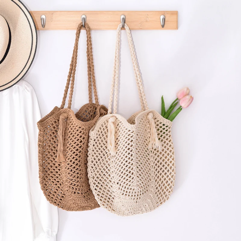 Handgemachte Makramee Strandtasche Skanto