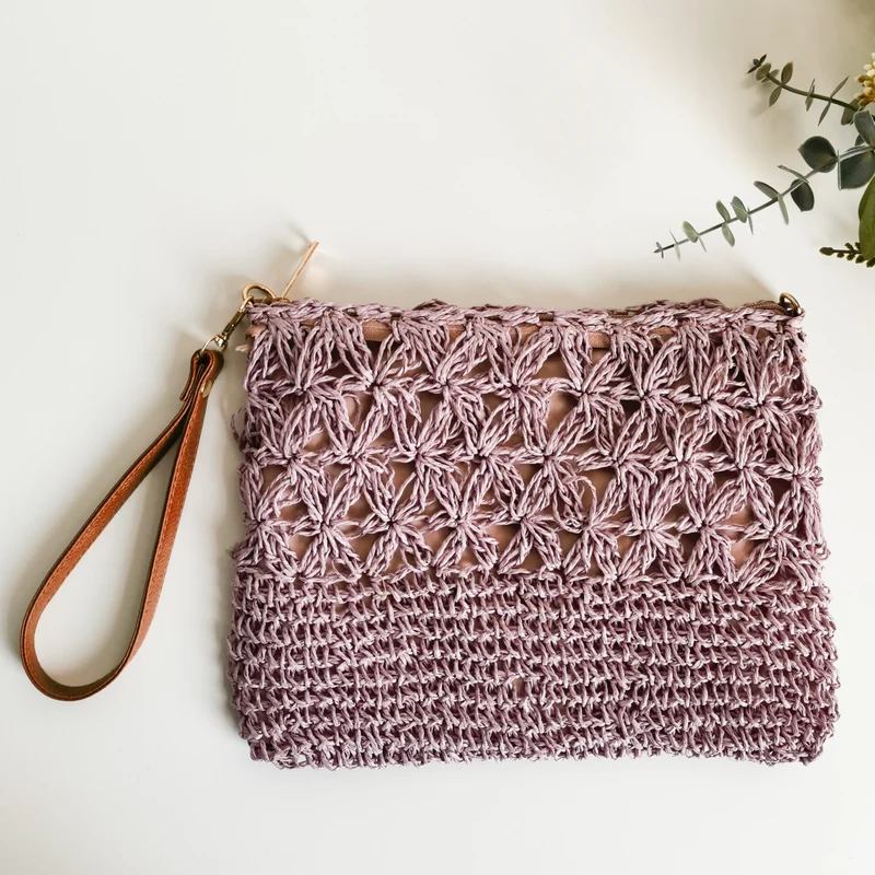 Handgemachte Makramee-Clutch Skanto