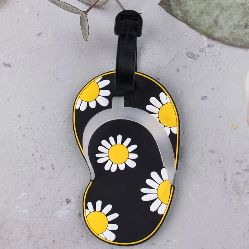 Lustiger Blumen-Flip-Flop-Gepäckanhänger Skanto