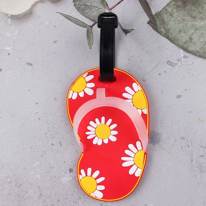 Lustiger Blumen-Flip-Flop-Gepäckanhänger Skanto