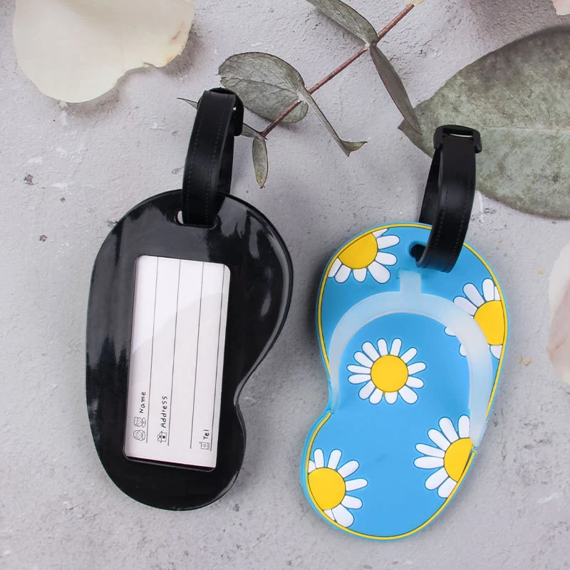 Lustiger Blumen-Flip-Flop-Gepäckanhänger Skanto