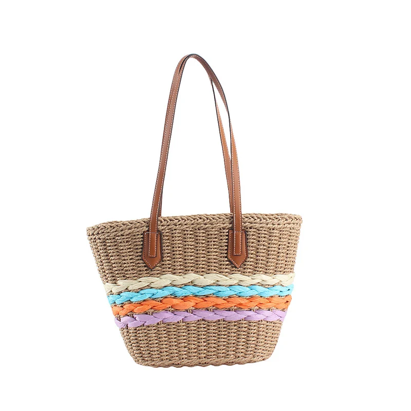 Handtasche mit farbigen geflochtenen Details Skanto