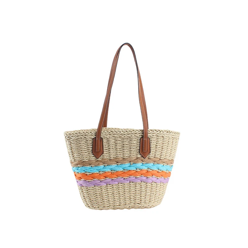 Handtasche mit farbigen geflochtenen Details Skanto