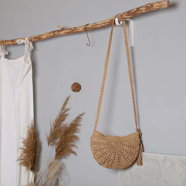 Boho-inspirierte Handtasche aus Naturmaterial Skanto