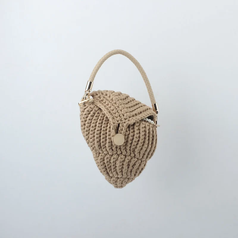 Hochwertige Makramee-Handtasche mit elegantem Verschluss Skanto