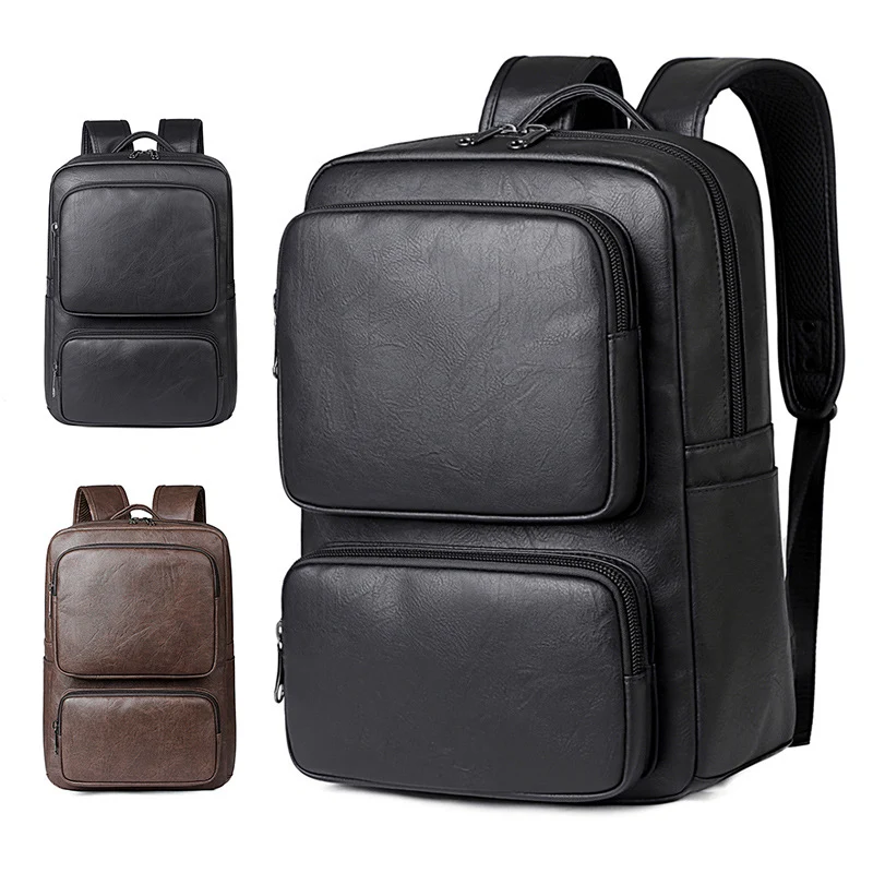 Business-Rucksack aus hochwertigem Kunstleder mit ergonomischen Trägern Skanto