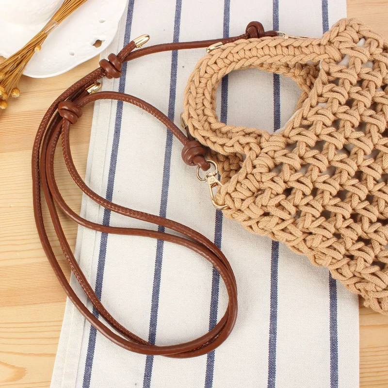 Handgefertigte Makramee-Handtasche mit verstellbarem Schultergurt Skanto