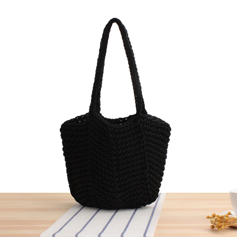 Handgefertigte Makramee-Handtasche mit strukturierter Optik Skanto
