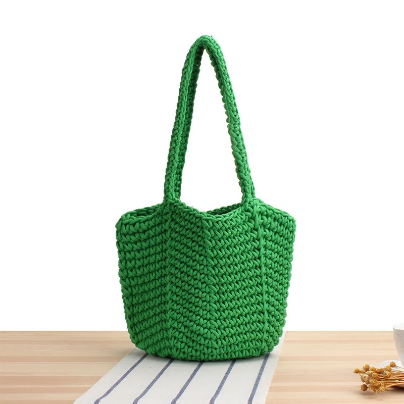 Handgefertigte Makramee-Handtasche mit strukturierter Optik Skanto