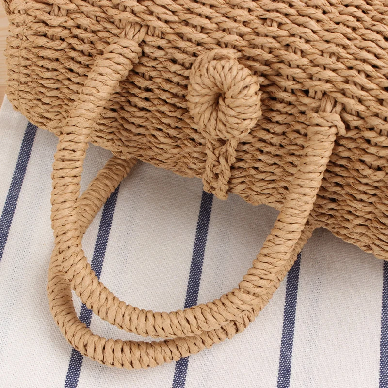 Handtasche aus geflochtenem Naturmaterial mit praktischem Schultergurt Skanto