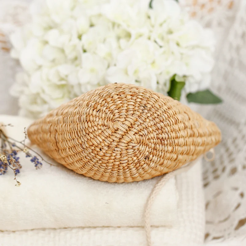 Rattan-Strohtasche mit verstellbarem Riemen Skanto