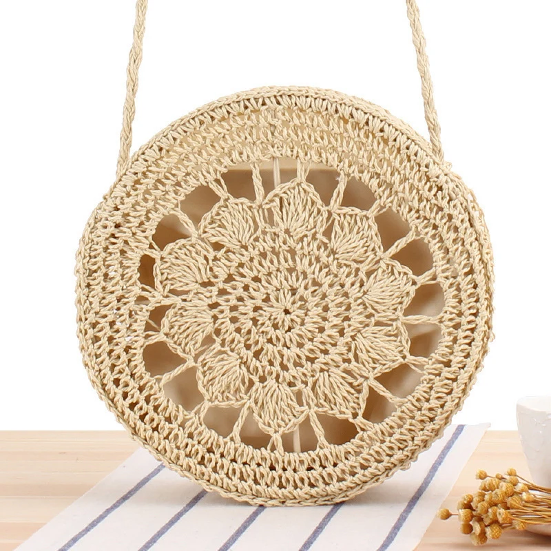 Runde Makramee-Handtasche Skanto