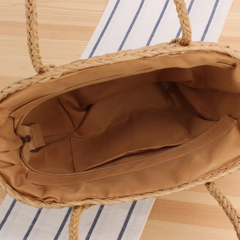 Handgeknüpfte Einkaufstaschen aus Naturgeflecht Skanto