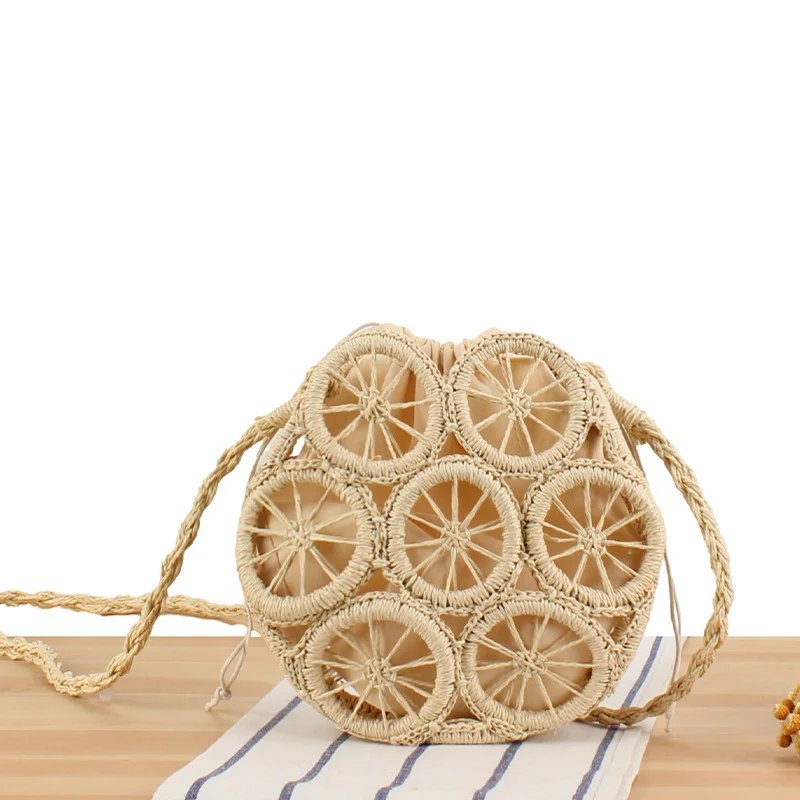 Runde Korbtasche mit einzigartigem Design Skanto