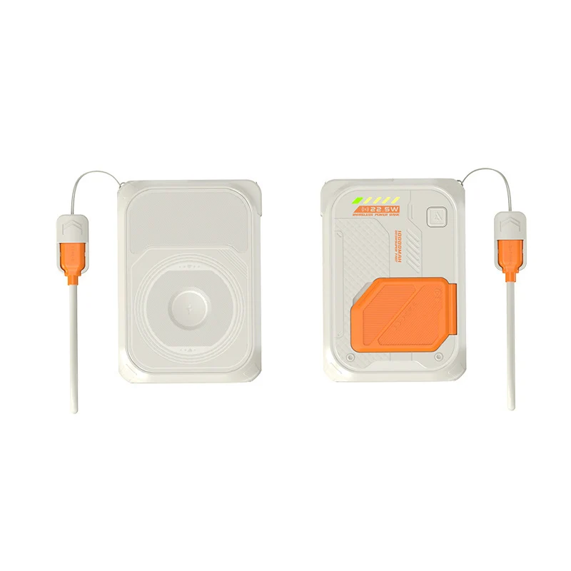 Tragbare Powerbank mit kabelloser Ladefunktion Skanto