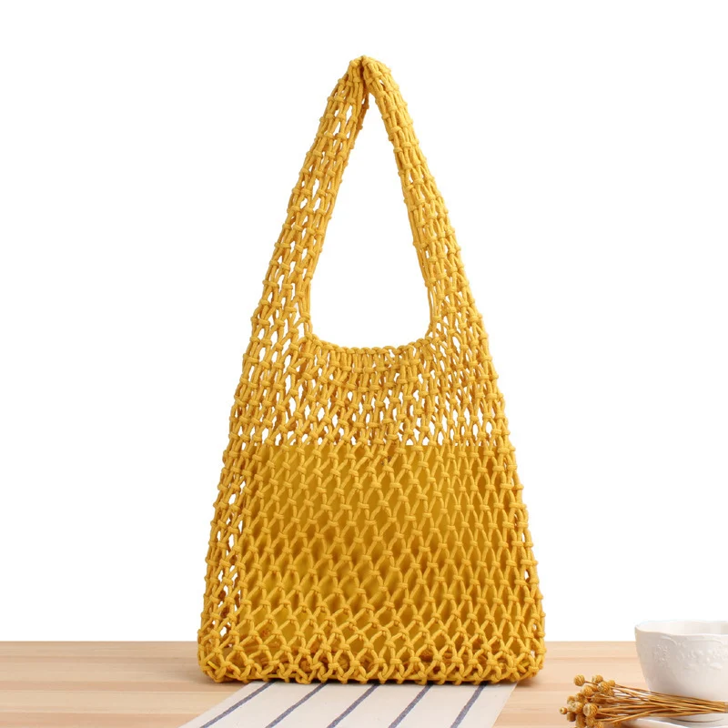 Netztasche Handgemacht Naturmaterial Skanto