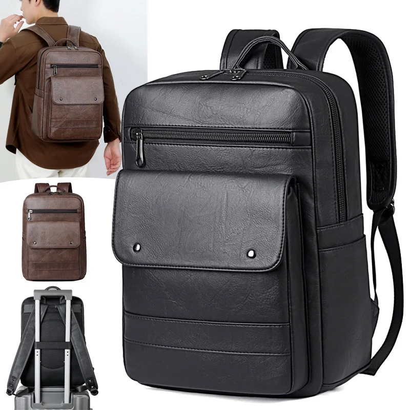 Vintage-Lederrucksack Skanto