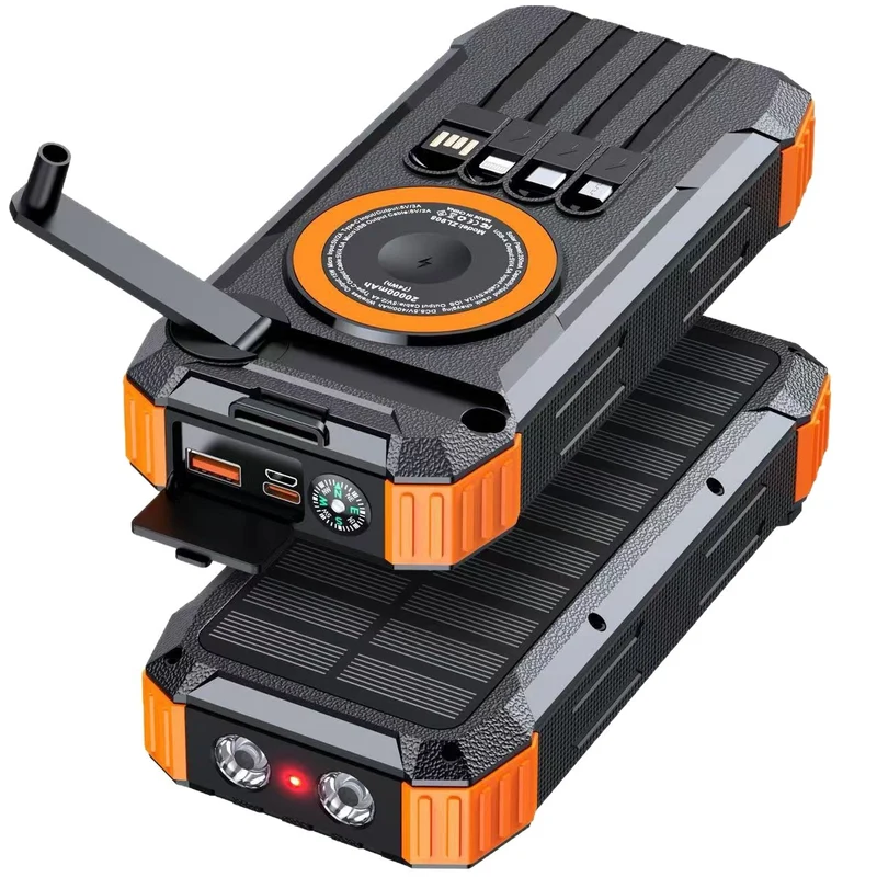 Solar-Powerbank mit multifunktionalem Ladegerät Skanto