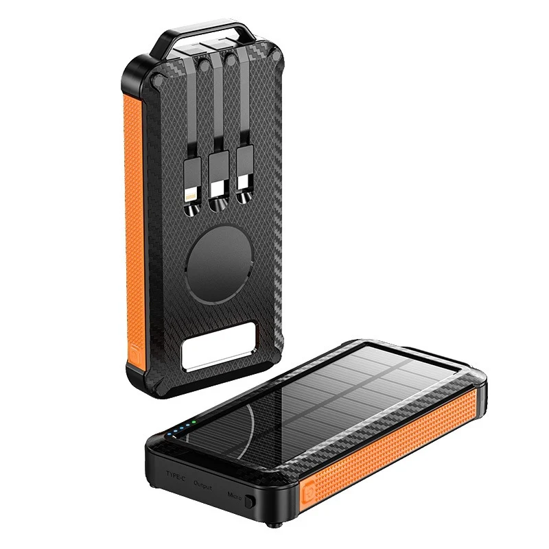 Solar-Powerbank mit kabelloser Ladetechnologie Skanto