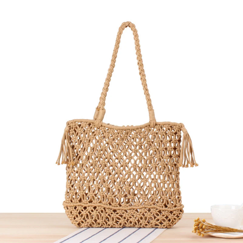 Stylische Makramee-Tasche Skanto