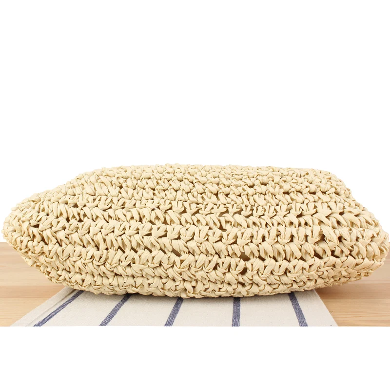 Hochwertige Handtasche aus Naturmaterial mit silbernem Kettenriemen Skanto