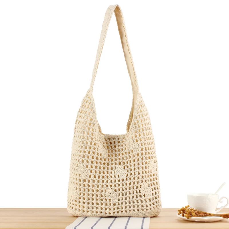 Handtasche aus handgewebtem Naturmaterial Skanto