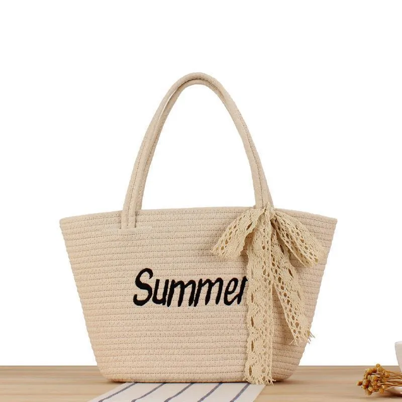 Strandtasche im modernen Korbflecht-Design Skanto
