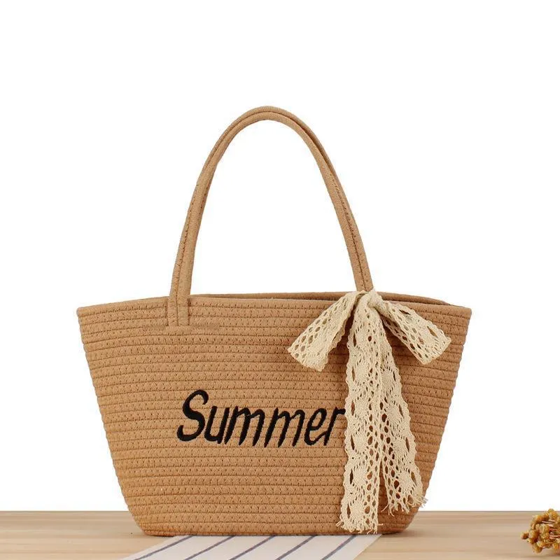 Strandtasche im modernen Korbflecht-Design Skanto