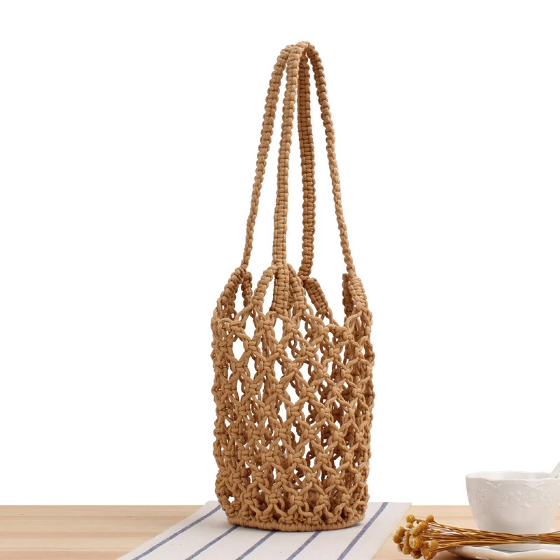 Trendige Makramee-Strandtasche Skanto