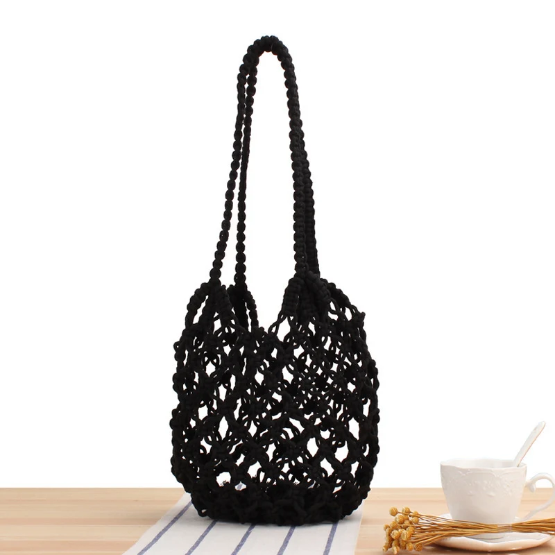 Trendige Makramee-Strandtasche Skanto